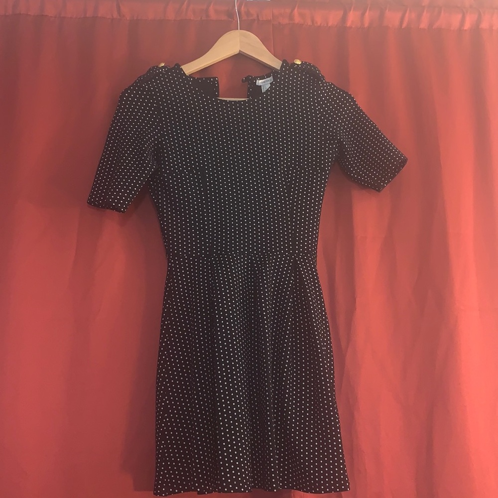 Forever21 black polka dot dress